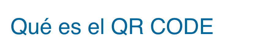 Qué es el QR CODE 