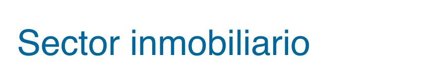 Sector inmobiliario 